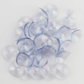 Clear Suction Cups, Pyhot 50 Pieces 30 mm Mushroom Head PVC Plastic Suction Cup/Suckers Plain without Hooks