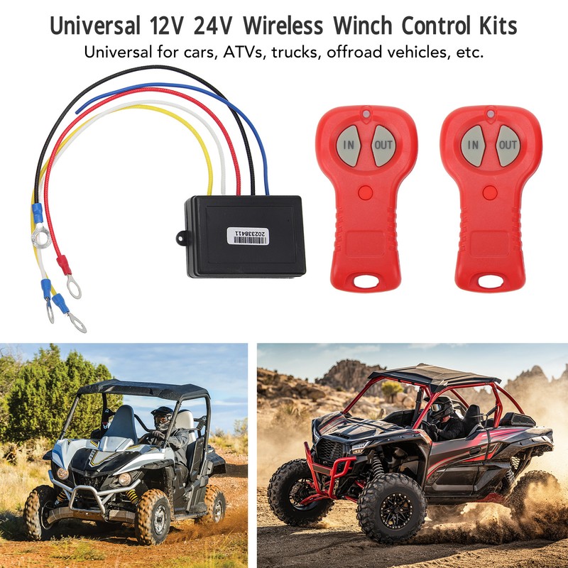Wireless Winch Remote Control Kit DC12V 24V Efficient Fast Response