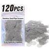 Pipe Screens 120pcs 5/8 Inch 15.88mm Stainless Steel Pipe Screen,