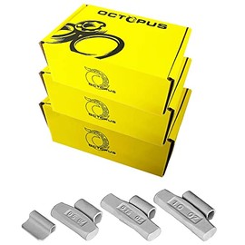 Octopus MC Style Clip-On Coated Rust-Proof Automotive Balancing Wheel Weights Wheel Alignment Counter Balancing Weights for Cars Trucks and Vans Lead-Free Mixed Assortment .25.5.75, 1 – 300 Pcs
