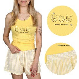 sarcia.eu Winnie the Pooh Women's Short Sleeve Pajamas, Summer, Cotton Pajamas S