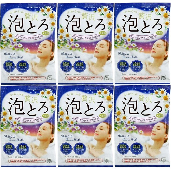 Milk Soap Kyoshinsha Hot Water Monogatari Luxury Foam Bath Supplies, Sleeping Aroma Scent, 1.1 oz (30 g) x 6 Packs