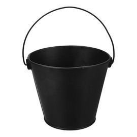 Happyyami Grill Fat Bucket Dripper Bucket Black Ash Bucket Barbecue Bucket Fireplace Bucket Pellet Charcoal Bucket for Fireplaces Stoves for Grill Smoker BBQ Accessories