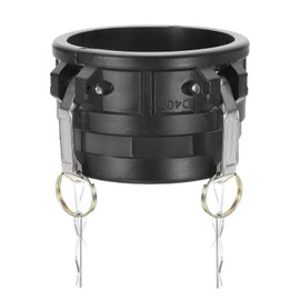 PATIKIL Poly Cam Lock Fitting 4" Part D Female Adapter x Female Thread Cam Groove Hose Fitting Polypropylene Cam Lock Fitting Black