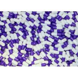Capsules Express Size 3 Purple & White Empty Gelatin Pill Capsules Kosher Gel Caps Made in USA - 10,000