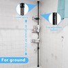 Nicecho 4 Tiers 39"-125" height Black Tension Pole Bathroom Organizer