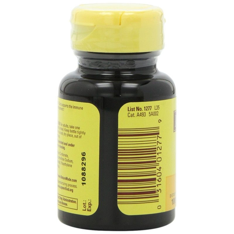 Nature Made Zinc 30mg, 100 Tablets (Pack of 6)