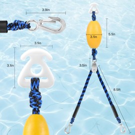 Heavy Duty Boat Tow Harness for Tubing, Water Sports Tow Rope for Boat Towables & Tubes, Self Centering Tow Harness Line for Boat, Jet Ski, Pontoon,Wakeboarding