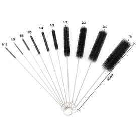 URAQT Cup Brush 細口 Jar Cleaning Brush Nylon rongutyu-buburasi Set of 10 