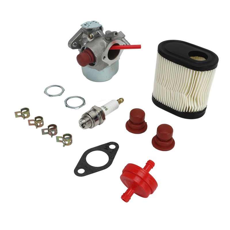 Carburetor 640350 Spark Plug Air Filter Fuel Filter Kit Replacement