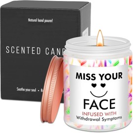 Best Friends - Gifts for Women Sister Bestie, Friendship Gifts for Women Friends, Best Friend Birthday Gifts, Funny Christmas Gifts for Women, Miss Your Face Lavender Candle Gifts for Bestie