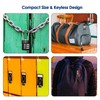 4 Pack TSA Approved Luggage Locks, Combination Travel Cable Lock,
