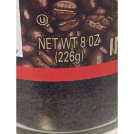 Kava Low Acid Instant Coffee Lover 8 Ounce Glass Jar Sealed GL