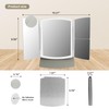 Makeup Mirror,Vanity Mirror with Lights,2X/5X,White