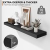 Fun Memories 36 Inch Floating Shelves - Deep Rustic Black