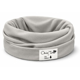 [Cool Comfort Technologies] CCT Neck Cooler Cool Towel Neck Cooling Sun Protection Neck Gaiter Face Cover Heat Stroke Protection Running Golf Outdoor Chill Tube (Light Gray)