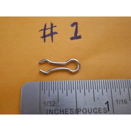 ROSCO 200 PCS. #1 STAINLESS STEEL WIRE EYES, FITS IN DO-IT, HILTS MOLDS