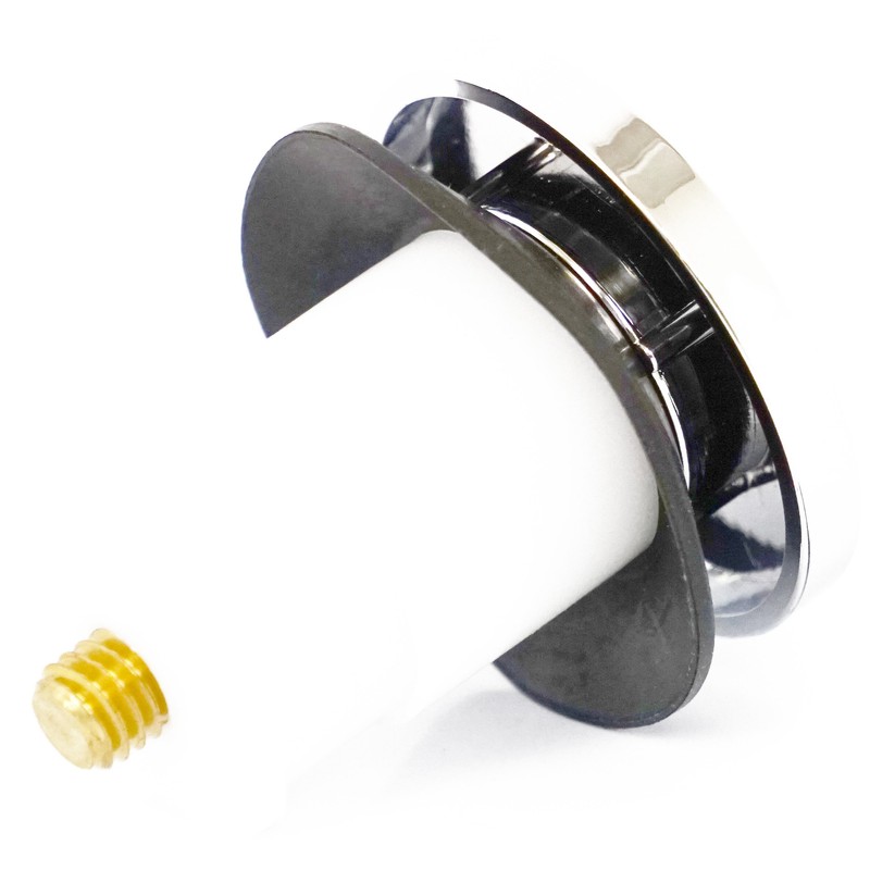 LASCO 03-4903 Tip-Toe Style, 3/8-Inch Thread Bathtub Drain Stopper, Chrome