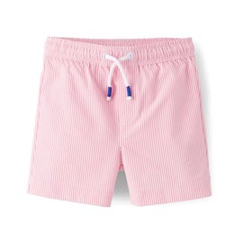 Gymboree,Boys,and Toddler Swim Trunks,Scooter Pink Neon,8