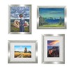 A5 Photo Frame Gallery Picture frame with A6 mat,Freestanding and
