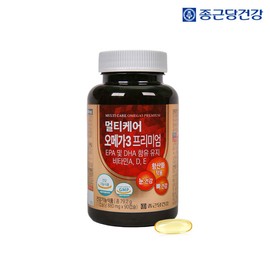 Chong Kun Dang Health Multi Care Omega 3 Premium 880mg x 1 bottle (total 3 months supply) / Vitamin E / Vitamin A / Vitamin D / 종근당건강 멀티케어 오메가3 프리미엄 880mg x 1병(총 3개월분) /비타민E/비타민A/비타민D