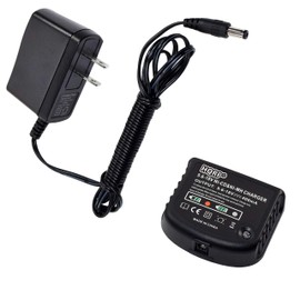 HQRP 9.6V-18V Ni-Mh Ni-Cd Battery Charger fits Black and Decker CDC18SB-2 CDC318C-2 CRS180B CS180B FS1800CS FS1800JS FS1800RS FS1802BNB FS1802D FS1802S FS1806CS FS1806CSL Power Tool
