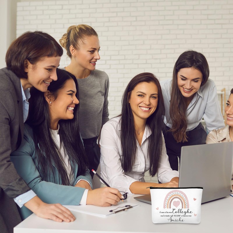 Xuniea Gifts for Colleagues Includes 1 Cosmetic Bag 1 Keyring