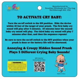 TheGag April Fools Day Pranks Baby Announcement Prank Noise Maker -Crying Baby-Gag Gift