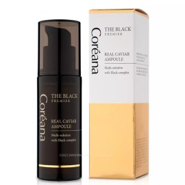Koriana 코리아나 더 블랙 프리미어 리얼 캐비어 앰플 50ml Koriana The Black Premier Real Caviar Ampoule 50ml