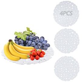 Pack of 4 Sink Mat, Round Sink Insert, Protective Mat for Kitchen, 29 cm, PVC Sink Mat, Cut to Size, Drain Mat, Sink Mat for Stainless Steel & Ceramic Sinks, Non-Slip Dish Mat, Washing Mat