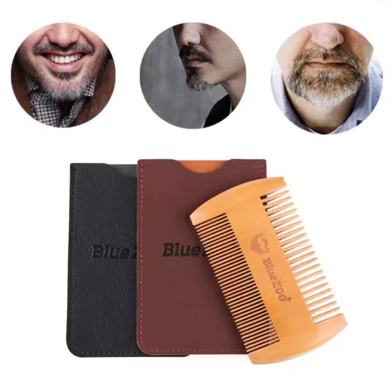 Wooden Beard Comb, Comb, Mustache, Wooden Folding Comb, Men's Styling