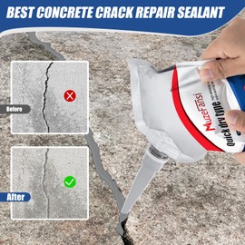 Concrete Crack Filler, Premium Crack Filler, Waterproof Self-Leveling Cement Sealant, Fast-Drying Crack Repair for Driveway, Sidewalk, Garage & Foundation – Indoor Outdoor Use (3 PCS)