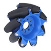 3in 45° Omnidirectional Wheel with 8 TPU Rubber Drive Rollers