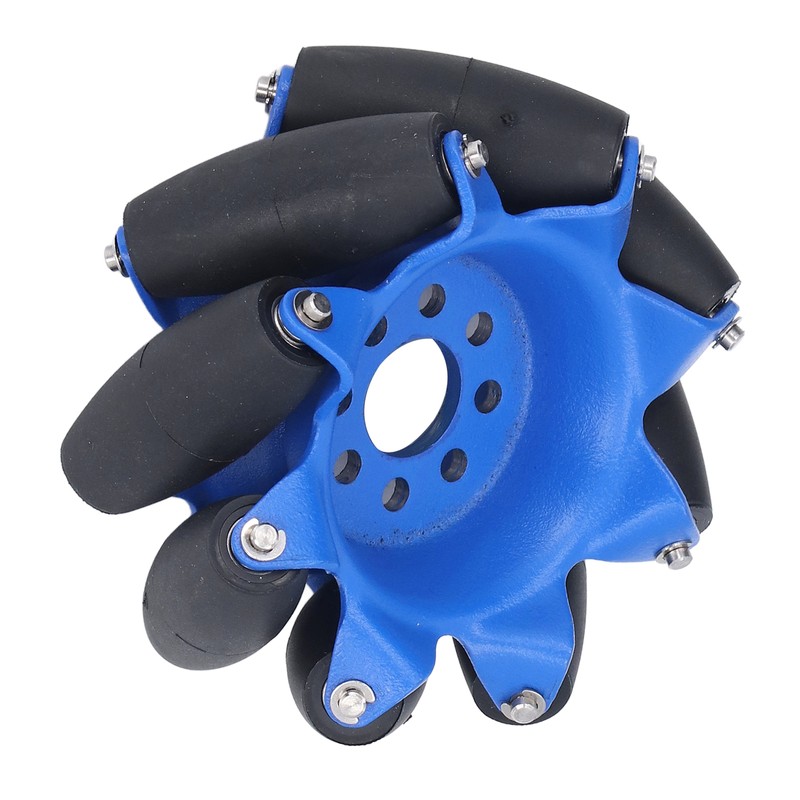 3in 45° Omnidirectional Wheel with 8 TPU Rubber Drive Rollers
