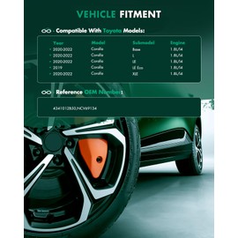 SCITOO Front Right Passenger Side CV Axle Shaft Assembly Fit for Toyota Corolla 1.8L 4341012B50,NCV69134