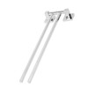 Stainless Steel Towel Rack Bar 180° Rotatable Towel Bathrobe Hanger