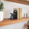 Cyclist Bookend – Decorative Metal Book Holder for Shelves and