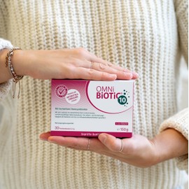 OMNi BiOTiC 10, 30 Servings (150 g), 10 Bacterial Strains, 10 Billion Germs per Daily Dose, Powder, With Inulin,Vegan, Gluten-Free, Lactose-Free, Daily Use
