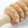 Wooden acupressure roller massage stick