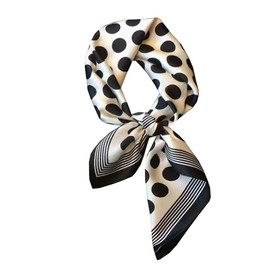 KOOYOL Women's Black Scarves, Scarves, Women's Scarf, Silk Scarf, Lightweight Silk Scarf, Headscarf, Elegant Scarf, Gift for Women, B#