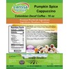 Pumpkin Spice Cappuccino Colombian Decaf Coffee (Gourmet, Naturally Flavored, Whole