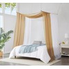 Warm Home Designs Double Window Scarves Bundle. Each White &