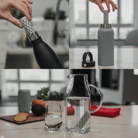 GOFILTR Alkaline Water Infuser - 9.5 pH + Electrolytes for Any Water Bottle/Small Pitcher, 750 Refills / 3 Months, Ionized Mineral Water Infuser (1 Pack)