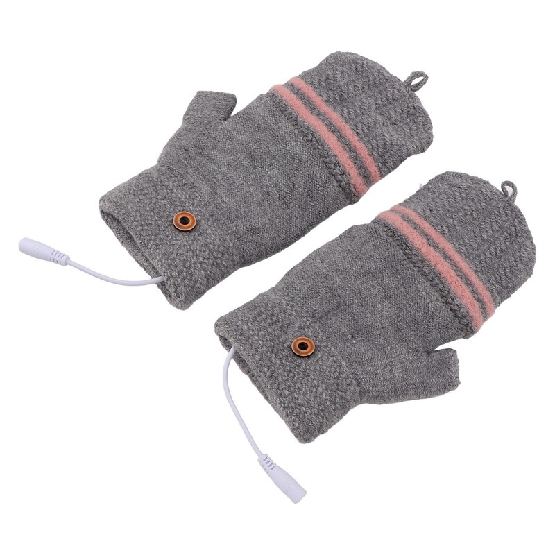 Heated Mitten Gloves Double Sided Heating Promote Blood Circulation USB