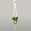 myboshi Sidon Macrame Hanging Basket Set, Including Macrame Cord, Wooden