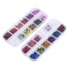 Vaguelly 2 Boxes Heart Shaped Nail Paillettes Glittery Manicure Sequins