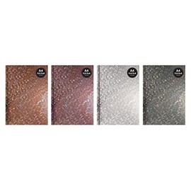 Notebook A4 Holographic Hardback 60 Pages Ruled Sheets - Random Colour x 1