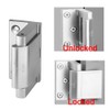 Home Security Door Lock, 2 Pack Zinc Alloy Privacy Door