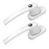 BASI Set of 2 lockable window handles, keyed alike, colour: