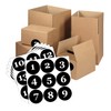 Number Stickers, Numbers Stickers, Black Consecutive Number Stickers (1 to
